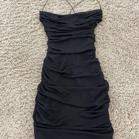 Black Oh Polly dress, never worn size 0 - Picture 1 of 3